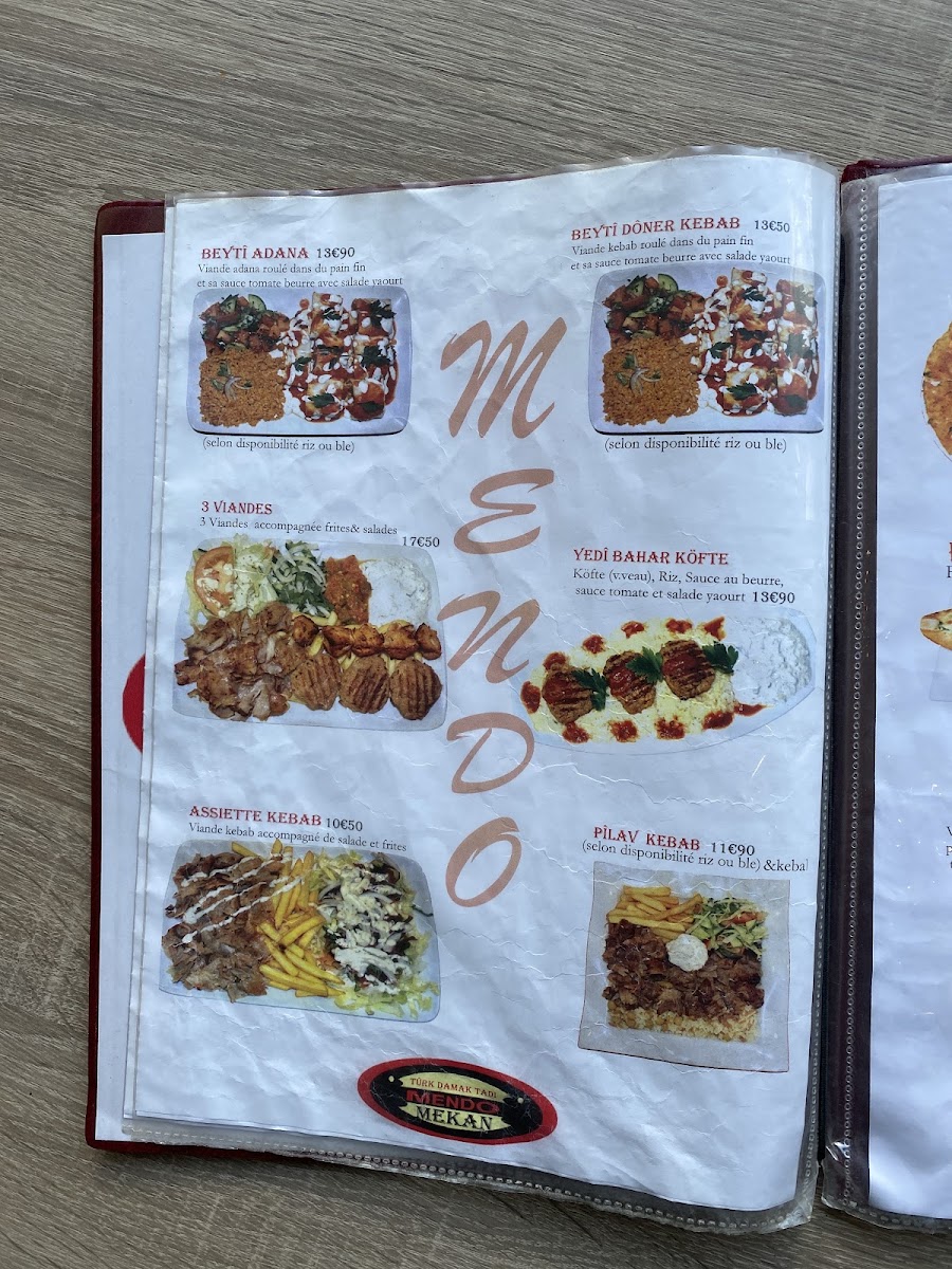 Mendo Mekan - Restaurant de Spécialités Turques Menu - Image 3