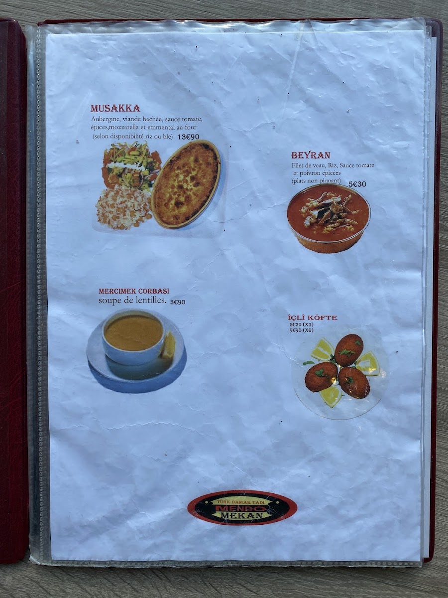 Mendo Mekan - Restaurant de Spécialités Turques Menu - Image 6
